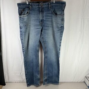 Ariat Rebar M4 Relaxed Boot Jeans Mens 42x32 Blue Stretch Work Denim Durable